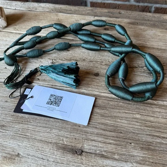 MaxMara Weekend Dark Green Layered Necklace - Picture 3 of 11